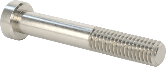 18-8 Paslanmaz Çelik Düşük Profilli Soket Başlı Vida, Pilot Girintili Altıgen, M6 x 1 mm Diş, 40 mm Uzunluk