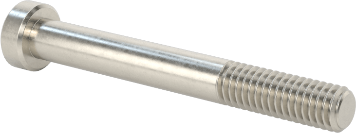 18-8 Paslanmaz Çelik Düşük Profilli Soket Başlı Vida, Pilot Girintili Altıgen, M6 x 1 mm Diş, 50 mm Uzunluk
