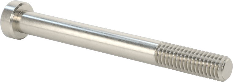 18-8 Paslanmaz Çelik Düşük Profilli Soket Başlı Vida, Pilot Girintili Altıgen, M6 x 1 mm Diş, 60 mm Uzunluk