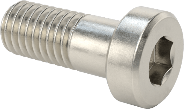 18-8 Paslanmaz Çelik Düşük Profilli Soket Başlı Vida, Pilot Girintili Altıgen, M8 x 1,25 mm Diş, 13 mm Uzunluk