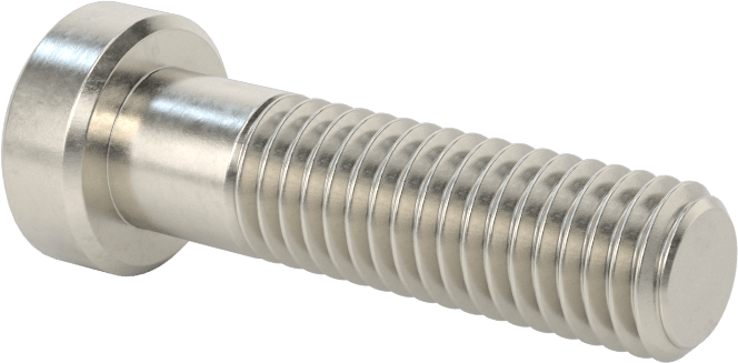 18-8 Paslanmaz Çelik Düşük Profilli Soket Başlı Vida, Pilot Girintili Altıgen, M8 x 1,25 mm Diş, 30 mm Uzunluk