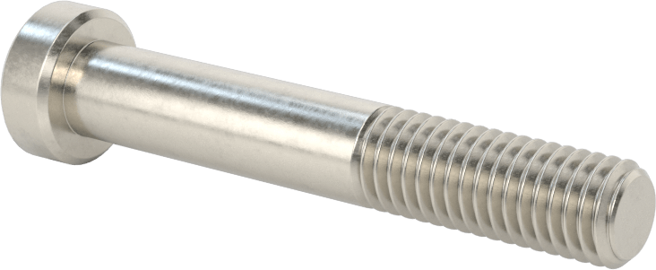 18-8 Paslanmaz Çelik Düşük Profilli Soket Başlı Vida, Pilot Girintili Altıgen, M8 x 1,25 mm Diş, 50 mm Uzunluk