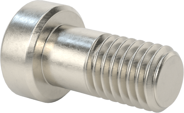 18-8 Paslanmaz Çelik Düşük Profilli Soket Başlı Vida, Pilot Girintili Altıgen, M10 x 1,5 mm Diş, 20 mm Uzunluk