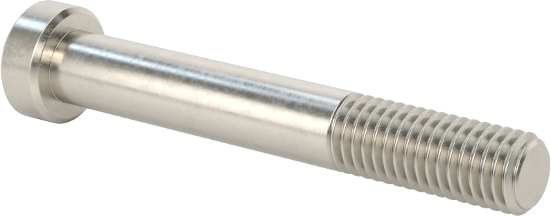18-8 Paslanmaz Çelik Düşük Profilli Soket Başlı Vida, Pilot Girintili Altıgen, M10 x 1,5 mm Diş, 70 mm Uzunluk