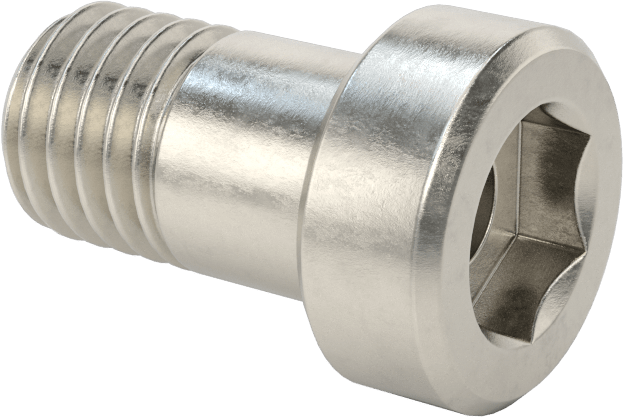 18-8 Paslanmaz Çelik Düşük Profilli Soket Başlı Vida, Pilot Girintili Altıgen, M12 x 1,75 mm Diş, 20 mm Uzunluk