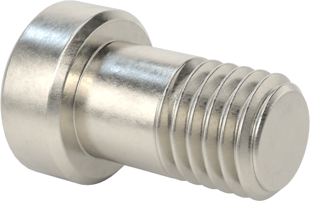 18-8 Paslanmaz Çelik Düşük Profilli Soket Başlı Vida, Pilot Girintili Altıgen, M12 x 1,75 mm Diş, 20 mm Uzunluk