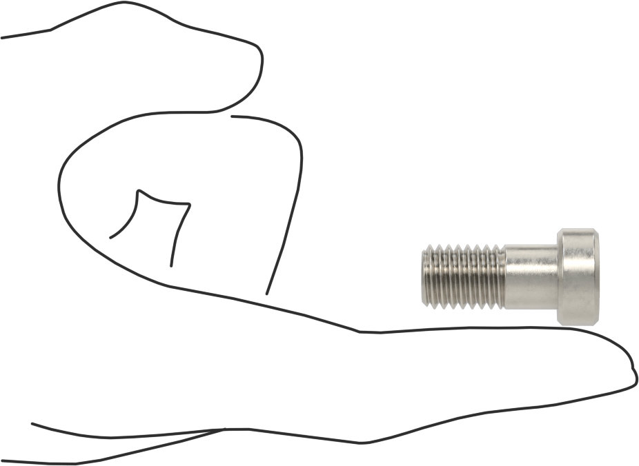 18-8 Paslanmaz Çelik Düşük Profilli Soket Başlı Vida, Pilot Girintili Altıgen, M12 x 1,75 mm Diş, 25 mm Uzunluk