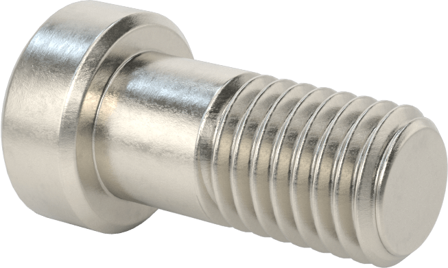 18-8 Paslanmaz Çelik Düşük Profilli Soket Başlı Vida, Pilot Girintili Altıgen, M12 x 1,75 mm Diş, 25 mm Uzunluk