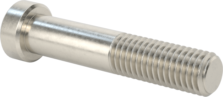 18-8 Paslanmaz Çelik Düşük Profilli Soket Başlı Vida, Pilot Girintili Altıgen, M12 x 1,75 mm Diş, 60 mm Uzunluk