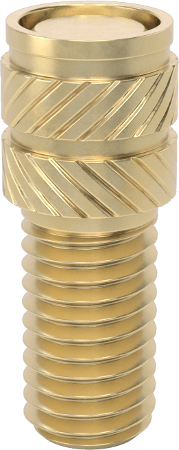 Plastik için Dişli Isıyla Sabitlenir Erkek Ek Parça, M10 x 1,50 mm Diş Boyutu