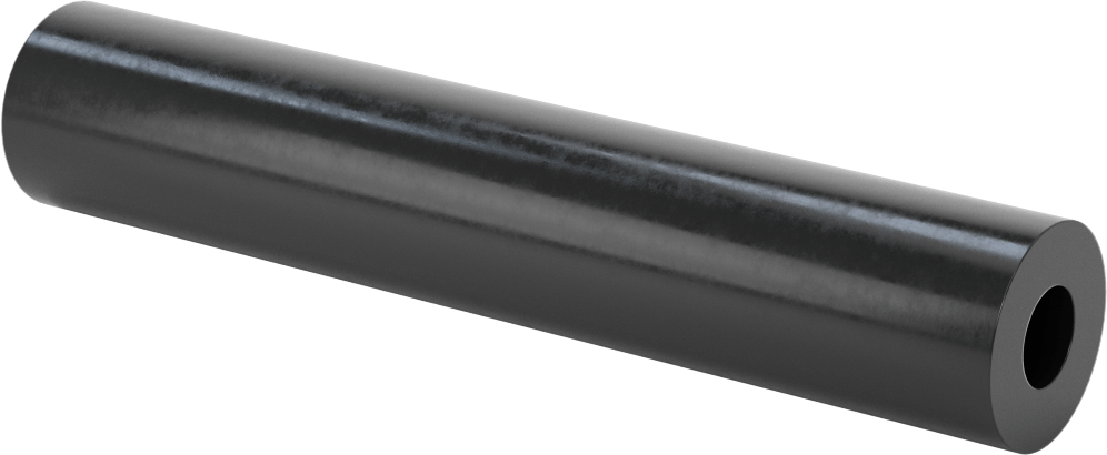 Aşınmaya Dayanıklı Poliüretan Kauçuk Yuvarlak Boru, 6 inç Uzunluk, 1-1/8" OD