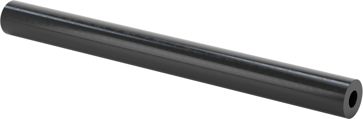 Aşınmaya Dayanıklı Poliüretan Kauçuk Yuvarlak Boru, 12-1/2" Uzunluk, 1-1/8" OD
