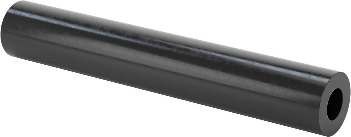 Aşınmaya Dayanıklı Poliüretan Kauçuk Yuvarlak Boru, 12-1/2" Uzunluk, 2" OD