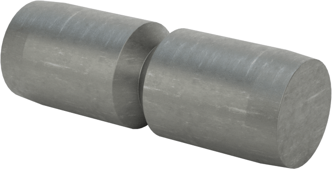 Kesme Göbekleri için Pim, 3/8" Çap, 1-1/8" Uzunluk, 1/4" Oluk Çapı
