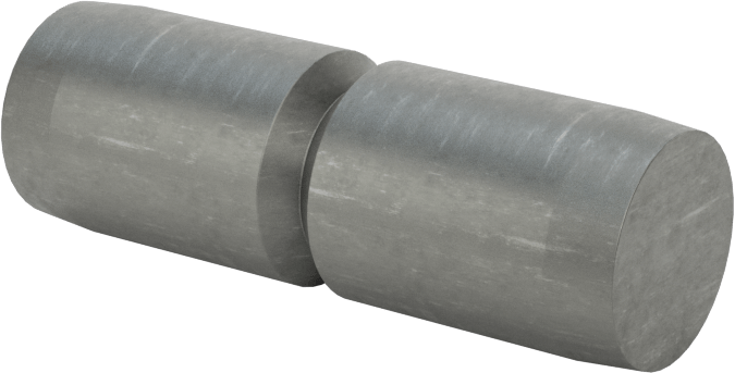 Kesme Göbekleri için Pim, 3/8" Çap, 1-1/8" Uzunluk, 9/32" Oluk Çapı