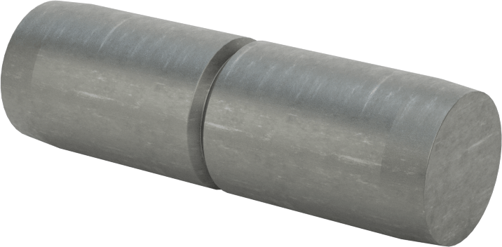 Kesme Göbekleri için Pim, 1/2" Çap, 1-5/8 inç Uzunluk, 7/16" Yiv Çapı