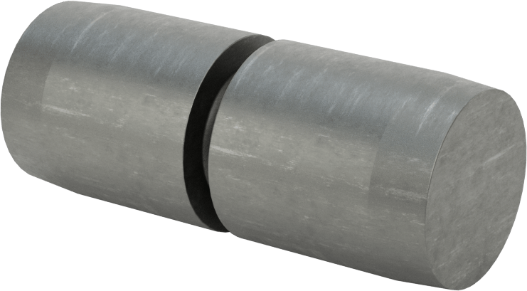 Kesme Göbekleri için Pim, 3/4 inç Çap, 1-7/8" Uzunluk, 13/32" Yiv Çapı