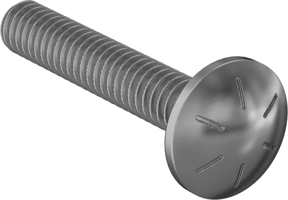 Yüksek Mukavemetli 8. Sınıf Çelik Kare Boyunlu Taşıma Cıvatası, 1/4"-20 Diş Boyutu, 1-1/2" Uzunluk