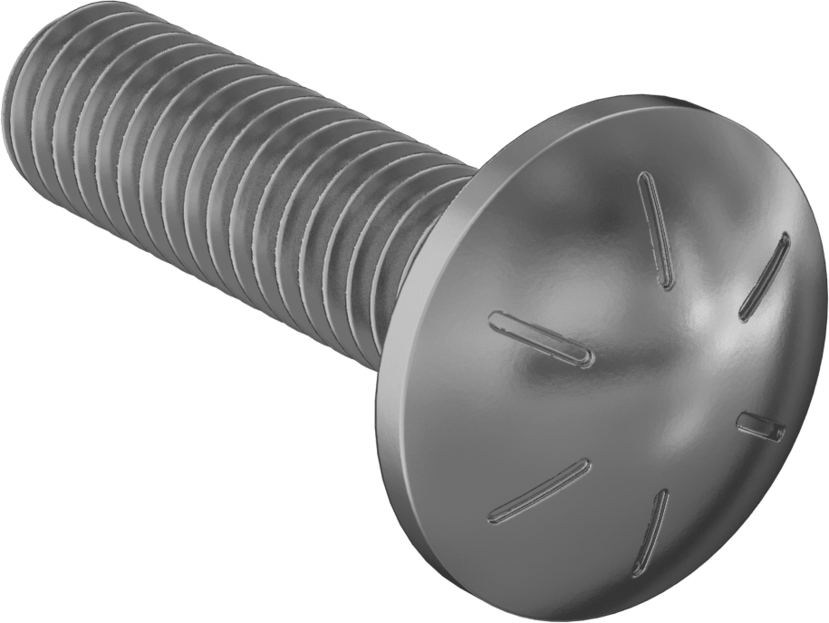 Yüksek Mukavemetli 8. Sınıf Çelik Kare Boyunlu Taşıma Cıvatası, 5/16"-18 Diş Boyutu, 1-1/4" Uzunluk