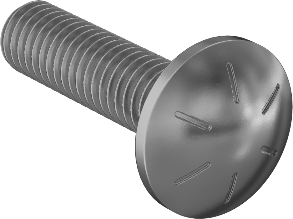 Yüksek Mukavemetli 8. Sınıf Çelik Kare Boyunlu Taşıma Cıvatası, 3/8"-16 Diş Boyutu, 1-1/2" Uzunluk