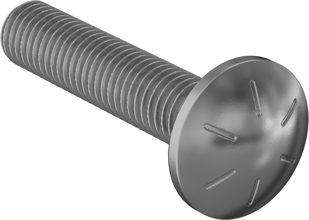 Yüksek Mukavemetli 8. Sınıf Çelik Kare Boyunlu Taşıma Cıvatası, 1/2"-13 Diş Boyutu, 2-1/2" Uzunluk