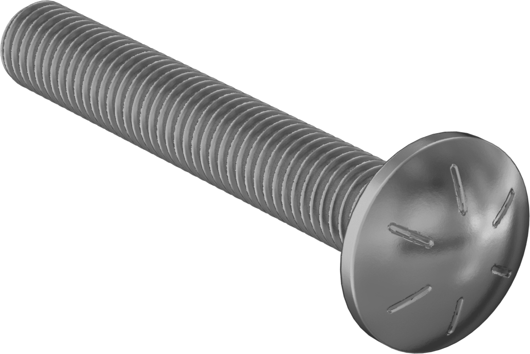 Yüksek Mukavemetli 8. Sınıf Çelik Kare Boyunlu Taşıma Cıvatası, 1/2"-13 Diş Boyutu, 3-1/2" Uzunluk