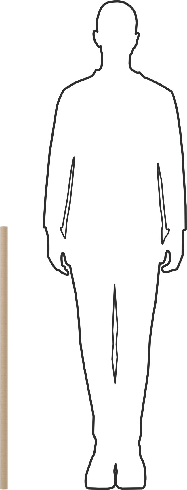 Akçaağaç Çubuk, 36" Uzunluk, 1" Çap