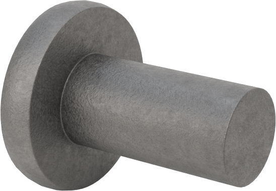 Çelik Düz Başlı Masif Perçinler, 1/8" Çap, 0,188" Maksimum Malzeme Kalınlığı için
