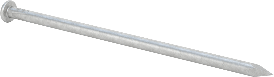 Ağır Hizmet Tipi Çiviler, Galvanizli Çelik, 12" Uzunluk