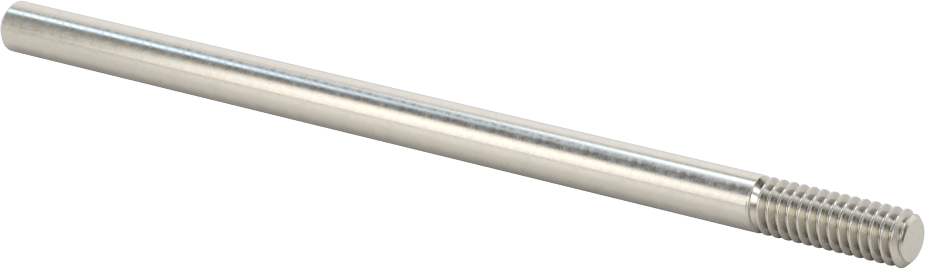 18-8 Paslanmaz Çelik Tek Uçlu Dişli Saplama, 1/4"-20 Diş Boyutu, 5 inç Uzunluk