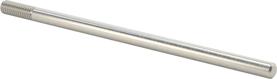 18-8 Paslanmaz Çelik Tek Uçlu Dişli Saplama, 1/4"-20 Diş Boyutu, 5-1/2" Uzunluk