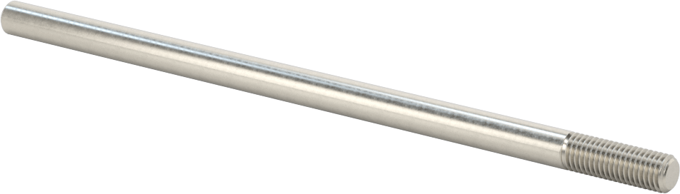 18-8 Paslanmaz Çelik Tek Uçlu Dişli Saplama, 1/4"-28 Diş Boyutu, 5-1/2" Uzunluk