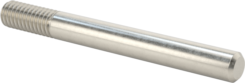 18-8 Paslanmaz Çelik Tek Uçlu Dişli Saplama, 5/16"-18 Diş Boyutu, 3" Uzunluk