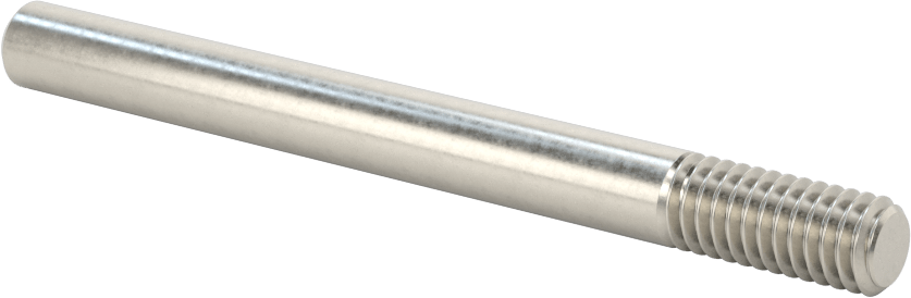 18-8 Paslanmaz Çelik Tek Uçlu Dişli Saplama, 5/16"-18 Diş Boyutu, 3-1/2" Uzunluk
