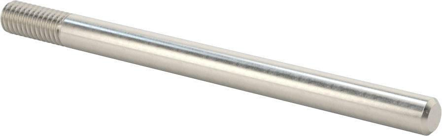 18-8 Paslanmaz Çelik Tek Uçlu Dişli Saplama, 5/16"-18 Diş Boyutu, 4-1/2" Uzunluk