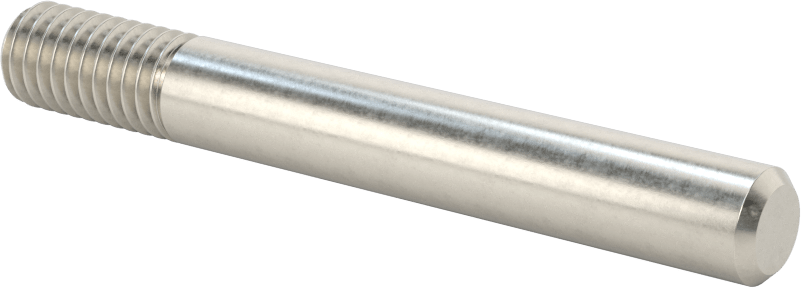 18-8 Paslanmaz Çelik Tek Uçlu Dişli Saplama, 3/8"-16 Diş, 3" Uzunluk