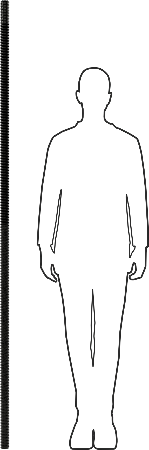 Metrik Kurşun Vida, M40 x 7 mm Diş, 2000 mm Uzunluk