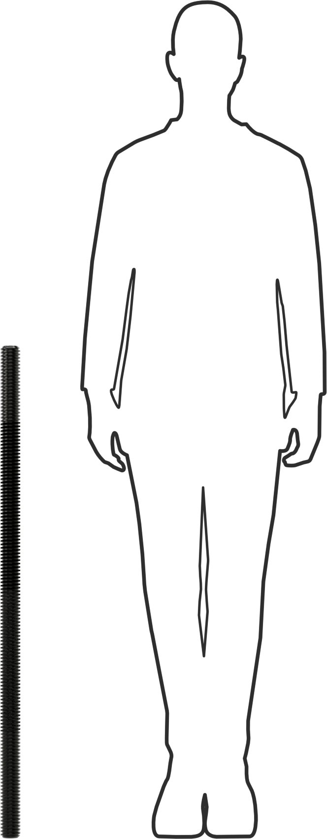 Metrik Kurşun Vida, M40 x 7 mm Diş, 1000 mm Uzunluk