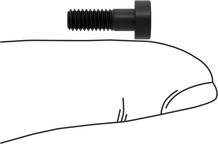 Alaşımlı Çelik Düşük Profilli Soket Başlı Vida, Girintili Altıgen, Siyah Oksit 8.8 Çelik, M4 x 0.7mm, 12 mm Uzunluk