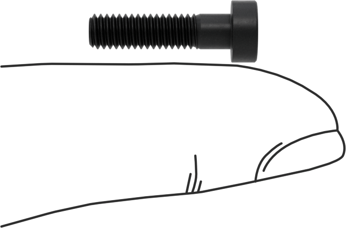 Alaşımlı Çelik Düşük Profilli Soket Başlı Vida, Girintili Altıgen, Siyah Oksit 8.8 Çelik, M4 x 0.7mm, 16 mm Uzunluk
