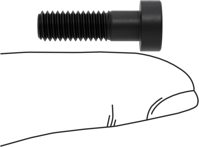 Alaşımlı Çelik Düşük Profilli Soket Başlı Vida, Girintili Altıgen, Siyah Oksit 8.8 Çelik, M6 x 1mm, 20 mm Uzunluk