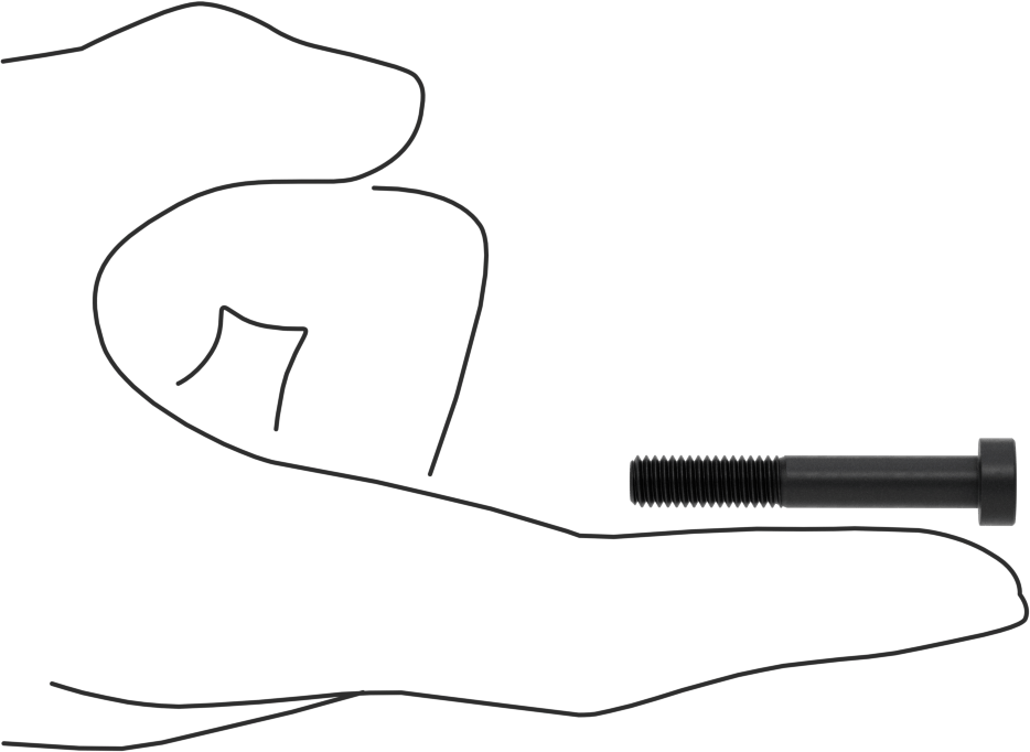 Alaşımlı Çelik Düşük Profilli Soket Başlı Vida, Girintili Altıgen, Siyah Oksit 8.8 Çelik, M6 x 1mm, 40 mm Uzunluk
