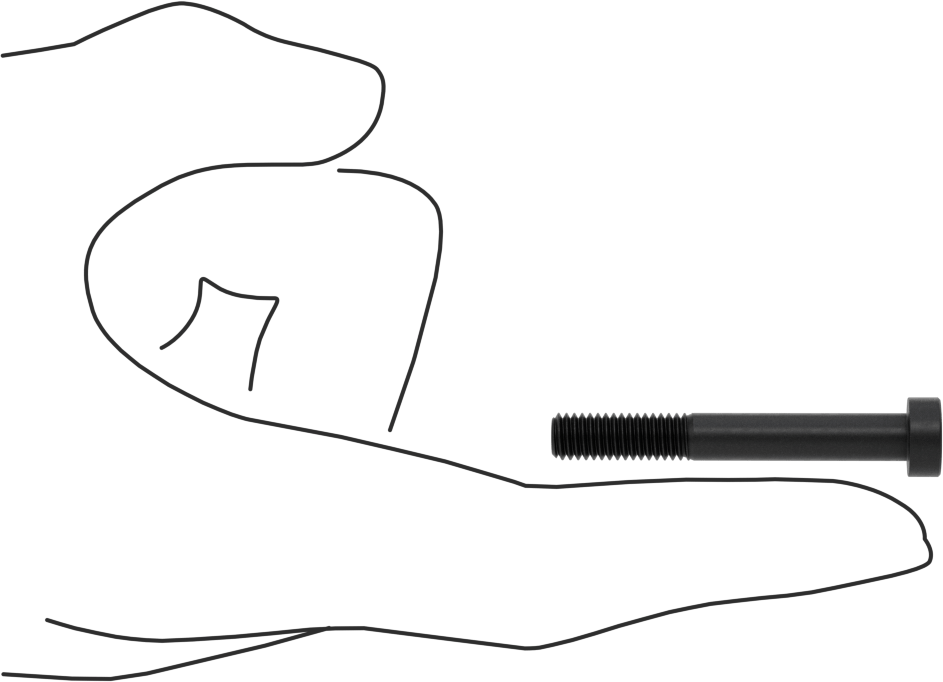 Alaşımlı Çelik Düşük Profilli Soket Başlı Vida, Girintili Altıgen, Siyah Oksit 8.8 Çelik, M6 x 1mm, 45 mm Uzunluk