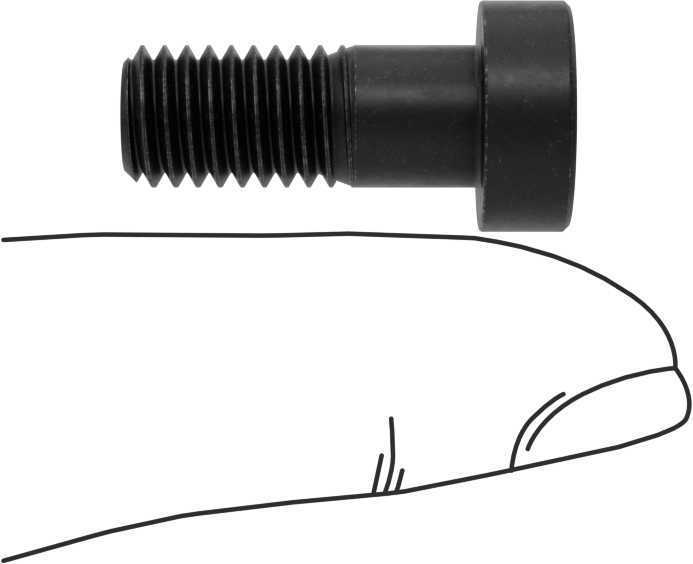 Alaşımlı Çelik Düşük Profilli Soket Başlı Vida, Girintili Altıgen, Siyah Oksit 8.8 Çelik, M8 x 1.25mm, 20 mm Uzunluk