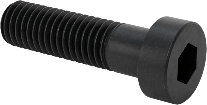 Alaşımlı Çelik Düşük Profilli Soket Başlı Vida, Girintili Altıgen, Siyah Oksit 8.8 Çelik, M8 x 1.25mm, 30 mm Uzunluk