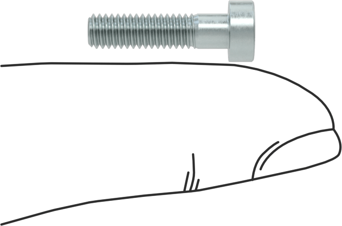 Alaşımlı Çelik Düşük Profilli Soket Başlı Vida, Girintili Altıgen, Çinko Kaplı 8.8 Çelik, M4 x 0.7mm, 16 mm Uzunluk