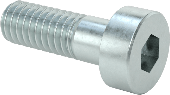 Alaşımlı Çelik Düşük Profilli Soket Başlı Vida, Girintili Altıgen, Çinko Kaplı 8.8 Çelik, M4 x 0.7mm, 12 mm Uzunluk