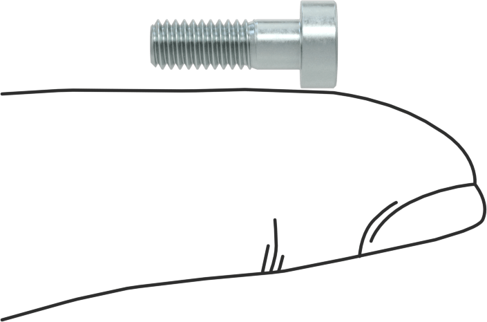 Alaşımlı Çelik Düşük Profilli Soket Başlı Vida, Girintili Altıgen, Çinko Kaplı 8.8 Çelik, M4 x 0.7mm, 12 mm Uzunluk