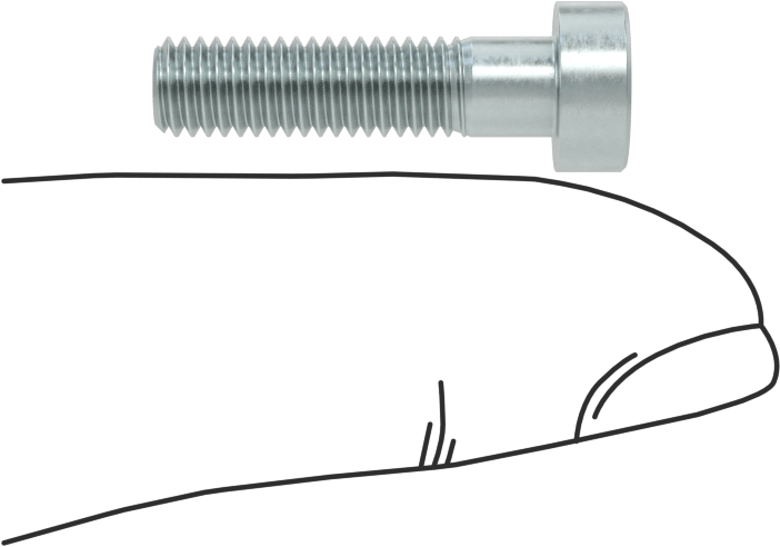 Alaşımlı Çelik Düşük Profilli Soket Başlı Vida, Girintili Altıgen, Çinko Kaplı 8.8 Çelik, M5 x 0.8mm, 20 mm Uzunluk