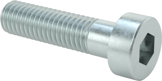 Alaşımlı Çelik Düşük Profilli Soket Başlı Vida, Girintili Altıgen, Çinko Kaplı 8.8 Çelik, M5 x 0.8mm, 20 mm Uzunluk